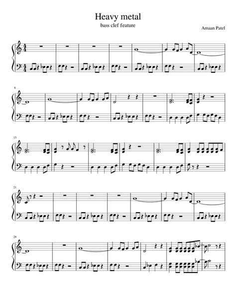 free heavy metal sheet music|FREE SHEET MUSIC BASS METAL .